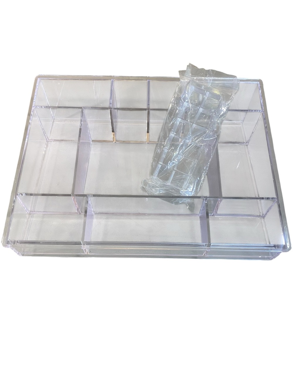 Clear Makup Try Drawer Organizer Multi-Compartment Cosmetic Vanity Organizer